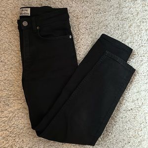 Acne Black cropped skinny jeans size 25